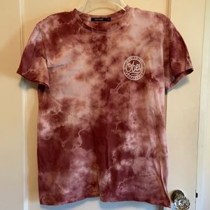 Red Tie-dye Obey Shirt